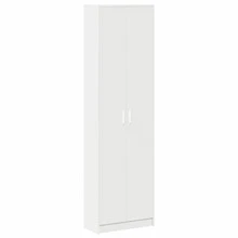 vidaXL Kleiderschrank Mit Regal Weiß 55 X 25 X 189 Cm Holzwerkstoff - Bianco - Visualizzare 2