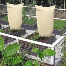 Winter Plant Protection Cover, Thickened Non-Woven Fabric With Drawstring And Zipper, Dust-Proof And Warm, Frost Protection - Multicolor - View 2