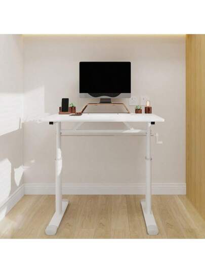 Adjustable Study Bureau Kids Adults Height Adjustable, Multi Purpose Home/Office Desk, Compact view 5