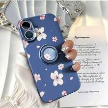 [Teléfono] Soporte de anillo de silicona, TPU antigolpes con agarre giratorio de 360°, cobertura total para phone 12, 13, 14, 15 y 16 (incluidos Pro/Pro/Plus). Colores: negro, blanco y azul. - Multicolor - Ver 5