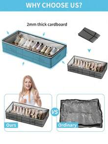 1 كيس تخزين أحذية كبير رمادي اللون، كيس تخزين أحذية كبير قابل للطي، بطانية، وسادة، بطانية، كيس تخزين لأسفل السرير، صندوق تخزين به نافذة شفافة، كيس تخزين سعة كبيرة، كيس تخزين أحذية، كيس تخزين بسحاب، ديكور الغرفة، ديكور المنزل، ديكور غرفة النوم