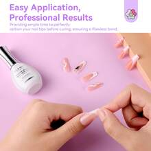 SAVILAND Advanced Xtreme-Bond Nagelklebergel: Stark haftender Nagelkleber Gel 6-in-1 U V Nagelkleber 30 Tage Haltbarer Kunstnagelkleber für Nagelspitzen DIY Heimgebrauch 15 ml - Transparent - Übersicht 3