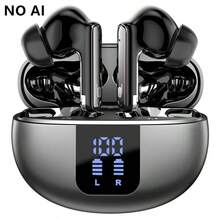 AI Translation Earphones Wireless Earbuds ANC&ENC With 144 Languages Real-Time TranslationBT 5.4 Earphones In Ear Transparency Mode Ear Buds With Dual Noise Cancelling Mic, Deep Bass Stereo Sound,LED Display Wireless Headphones,Suitable For All Smartphones Connection-Perfect For Running And Exercise, Business, Music, And Phone - Black - View 15