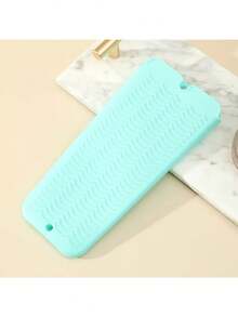 1个悬挂式硅胶耐热垫，直发器收纳袋组合化妆品收纳袋迷你包直发器旅行包，适用于扁夹、卷发棒、电卷发棒、沙龙工具箱旅行小型化妆包配件化妆刷收纳袋化妆容器化妆包旅行必备 - 彩色 - 查看 11