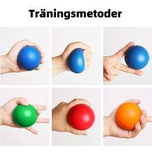 7cm Grip Strength Ball, Hand Strength Training Ball - Finger Exercise Tool, Durable Squeeze Ball, For Improving Hand Strength And Stress Relief, Grip Strength Trainer, Finger Strength Training, Strength Training, Stress Relief Ball - Multicolor - View 7
