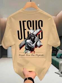 Camiseta Streetwear Unissex 100% Algodão Masculina e Feminina Estampada Camisa Premium - Caqui - Visão 1