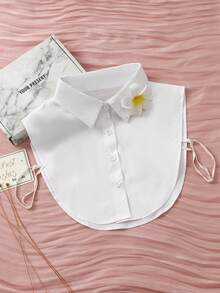 1/2件装女士时尚配饰，简约可拆卸领子，假衬衫领，圣诞节连衣裙装饰