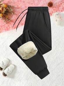 Platform Strict Selection - Winter Women's Outdoor Casual Sport Running Trousers, Soft And Comfortable Fabric, Suitable For Outdoor Jogging, Exploration, Camping, One Pair To Last The Whole Winter,Fleece