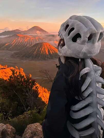 Dinosaur Skeleton Funny Dinosaur Suit Decoration Tricky Creative Gift Headgear