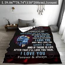 Comfortable Flannel Text Design Blanket - Declaration Of. Valentine's Day All-Season Home, Sofa Or Office Decoration Throw Blanket - Stain-Resistant, Unisex, North American Style Design, Soft And Warm Year-Round Use, Wearable Blanket Printed Throw Blanket - Multi-Functional, Soft, Durable, Suitable All Seasons - Grey - View 5