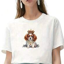 1pc/2pcs/3pcs Crown & Puppy Iron-On Stickers - Heat Transfer Stickers Suitable For DIY Pillows, T-Shirts, Clothing, Canvas Bags, Hoodies, Backpacks, Jeans - Multicolor - View 5