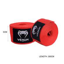 Boxing Karate Free Combat Wrist Bandage Soft Comfortable Hand Tissue Protection Training Gear - Đỏ - Xem 6