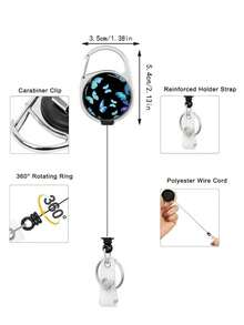1 Stück Göttin Schmetterling Ausweishalter Einziehbares Fußball Muster Hängende Kartenetui, geeignet für Studenten Ausweise, Schlüsselanhänger Dekoration, Rückkehr zur Schule Grundausstattung für Frauen, süße Geldbörse, Kartenetui, Mini Geldbörse, kleine Geldbörse