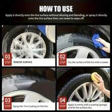 Durable Car Tire Wax - Enhances Gloss, Color, And Protects Rubber From Aging - A - View 10