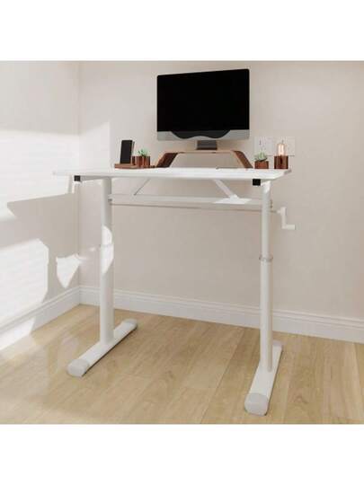 Adjustable Study Bureau Kids Adults Height Adjustable, Multi Purpose Home/Office Desk, Compact