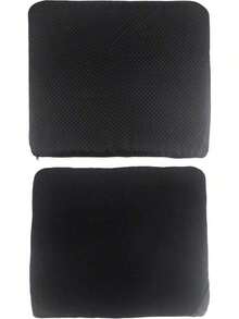 QWORK Gel Seat Cushion, Orthopaedic Gel Cushion, Cool & Breathable & Non-Slip For Car, Office,Wheelchair (Black, 40 X 35 X 3.2 Cm) - 藍色(帶布套) - 查看 3