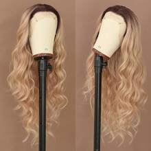 200% Density 26 Inch 13X4 HD Transparent Ash Blonde Lace Front Wigs Body Wave Lace Frontal Wig Honey Blonde Color Lace Front Hair Wig Loose Wave Ombre Gloden Blonde Hairpiece Closure Wig Synthetic Heat Resistant Fiber Hair 13*4 Lace Wigs For Daily Wear Party Halloween Christmas - 漸變金色 - 查看 2