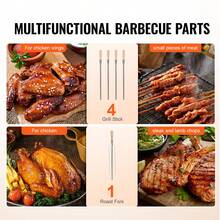 Shawarma Grill Machine, 5 Strings Of Barbecue Capacity, Chicken Shawarma Cooker Machine, Gas & Electric Broiler Gyro Rotisserie Oven Doner Kebab Machine, For Home Restaurant Kitchen Parties - 查看 5