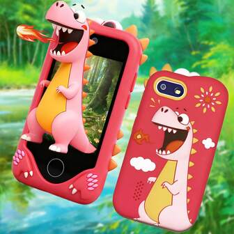 2025儿童智能手机玩具，32GB存储卡，双摄像头，2.8英寸触摸屏，集学习、游戏和音乐播放功能于一体，适合3-12岁男孩女孩，可作为男孩礼物、女孩礼物、惊喜礼物、感恩节礼物、万圣节礼物和复活节礼物。