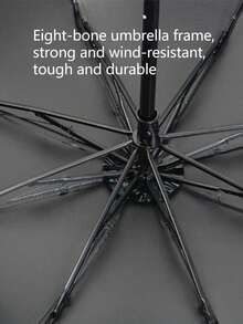 8骨手动折叠伞，三折伞，高密度防震面料，纯色旅行伞，8根伞骨，晴雨两用，遮阳伞，防风防轻雨，防水，雨季防水伞，简约商务伞，男女通用，单把伞，雨天礼物，广告伞 - 彩色 - 查看 7