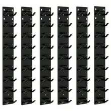 2 Pack Hat Organizer For Baseball Caps, Hat Rack For Wall With Strong Adhesive, Wall Mounted Hat Hooks Hold Up To 18 Hats For Closet Door And Bedroom (16x2.3 Inch) - 黑色 - 查看 8