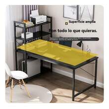 Escritorio Oficina Madera Negro 1.2m-ideal Para Pc Y Trabajo - Negro - Ver 5