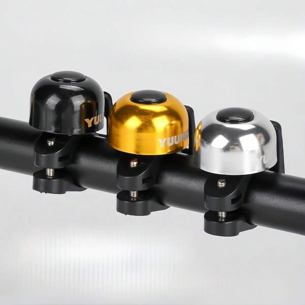 Timbre de bicicleta, timbre de bicicleta de sonido fuerte adecuado para manillar de 22.2 mm, accesorios de bicicleta de carretera y de montaña para adultos y niños