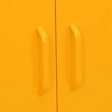 vidaXL Lagerschrank Senfgelb 80x35x101,5 cm Stahl - Gelb - Übersicht 8