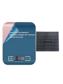 Kitchen Electronic Scale, 10kg Capacity, High-Precision Food Scale, Stainless Steel Weighing Pan, With Tare Function And Multiple Unit Conversions, Suitable For Cooking And Baking. The Scale Surface Has A Blue Protective Film, Which Must Be Removed Before Use. Battery Powered (Batteries Not Included). - Multicolor - View 16