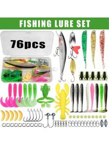 DaBen Fishing Lure Set 26/84/78/138/284pcs Soft Hard Baits Metal Jig Spoon Gear Layered For Bass Pike Crankbait Tackle Accessories