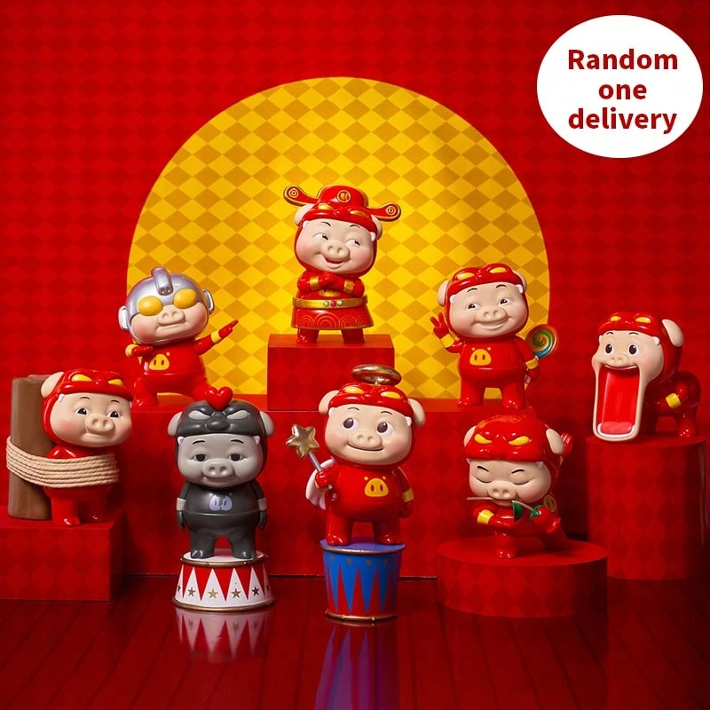 Miniso GG Bond Classic Blind Box Diverse Shape Design + Exquisite Craftsmanship PVC Material Figure Play Collection / Desktop Ornament / Must-Have For Blind Box Enthusiasts With Both Ornamental And Interesting Features (1 PC Random Delivery)