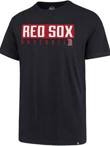 MLB Men's Dub Major Super Rival Team Color Primary Logo Word Mark T-Shirt - 黑色 - 查看 1