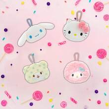 Officially Licensed Sanrio Character Plush Coin Purse, Perfect For Children, Students, And Teens-A Soft, Fluffy Zip-Top Wallet That Holds Coins, Cards, And Keys-A Fun Collectible Plush Accessory And Educational Toy, Suitable For School, Travel, And Everyday Use. - Multicolor - View 2
