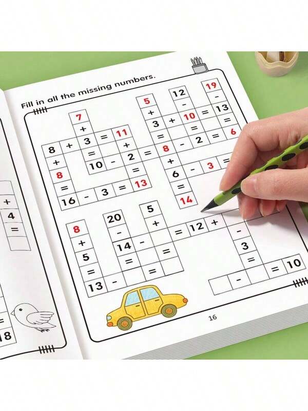 Children's Digital Typing Exercise Book Addition And Subtraction Within 20, Oral Arithmetic Book, Mathematical Operation, Arithmetic Calculation Book, Practice Paper