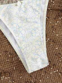 Bộ bikini nữ kiểu dáng thường ngày, kiểu Pháp, cổ yếm, lưng hở, cúp ngực tam giác, được làm từ vải thoáng khí, co giãn cao, thích hợp cho lễ Phục sinh, tiệc tùng, lễ hội âm nhạc, ngày Valentine; trang phục tốt nghiệp cho nữ; đồ bơi đi biển thanh lịch cho nữ; bộ bikini đi biển cho nữ; đồ bơi nữ; trang phục bikini đi biển cho nữ, đồ bơi nữ, trang phục nghỉ hè. - Nhiều màu - Xem 6