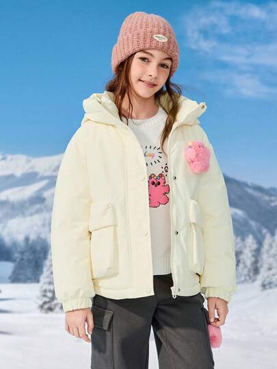 Balabala NaiPuPu IP Tween Girl Girls Down Jacket, Winter 2025 Cute & Warm Coat