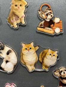 1pc Custom Fridge Magnet, Personalized With Your Pet Photo, Perfect For Christmas Gifts/Keepsakes, Suitable For Home Decor/Kitchen Ornament, Ideal For Pet Owners/Lovers/Gift Shoppers, Perfect For 2025 Christmas - Multicolor - View 6