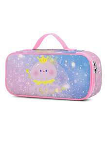 New Shark Pencil Case, Shark Fantasy Art Pencil Pouch, Zipper Compartment Polyester Pencil Bag, Animal Pattern Cosmetic Bag, Reusable Stationery, Back To School Supplies, Travel Makeup Bag, Suitable For Teenage Girls