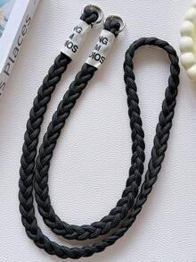 قطعة واحدة سيور هاتف محمول مضفر يدويًا من 3 خيوط