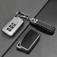 适用于雷克萨斯 NX IS RX ES GX LX LS UX GS 200 260 300 350 NX200 NX300 RX350 ES300 的灰色 TPU 材质汽车钥匙保护套 - 灰色 - 查看 15