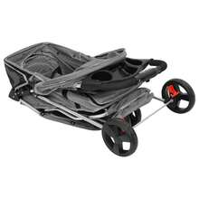 vidaXL Faltbarer Hundewagen Grau 80x46x98 Cm Aus Oxford-Gewebe - Grey - View 8