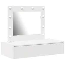 vidaXL Schminktisch Mit Schubladen Weiß 83 X 40 X 70 Cm Holzwerkstoff - Weiss - Übersicht 2