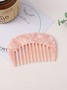 1pc Classic Vintage Small Makeup Comb, Sweet Cute Portable Pocket Size For Women Daily Grooming ,Comb Hair ,Hair Styling Tools - 彩色 - 查看 7