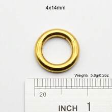 1 Piece Large Gauge Septum Clicker 10mm-2mm 12G Round Smooth 316L Stainless Steel Earplugs Piercing Single Hinged Clicker Segment Hoop Ring Big Nose Piercing Punk Ear Expander Septum Piercing Segment Clicker Rings Earweight Body Jewelry - Gold Nose Ring - View 33