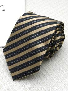 1pc Casual Polyester Striped Elastic Tie For Women, All Season - Multicolor - View 12