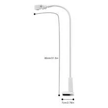 360° Rotating Hair Dryer Stand Adjustable Hands-Free Holder For Convenient Styling, White, Perfect For Home Use And Professional Salons. - 白色 - 查看 3