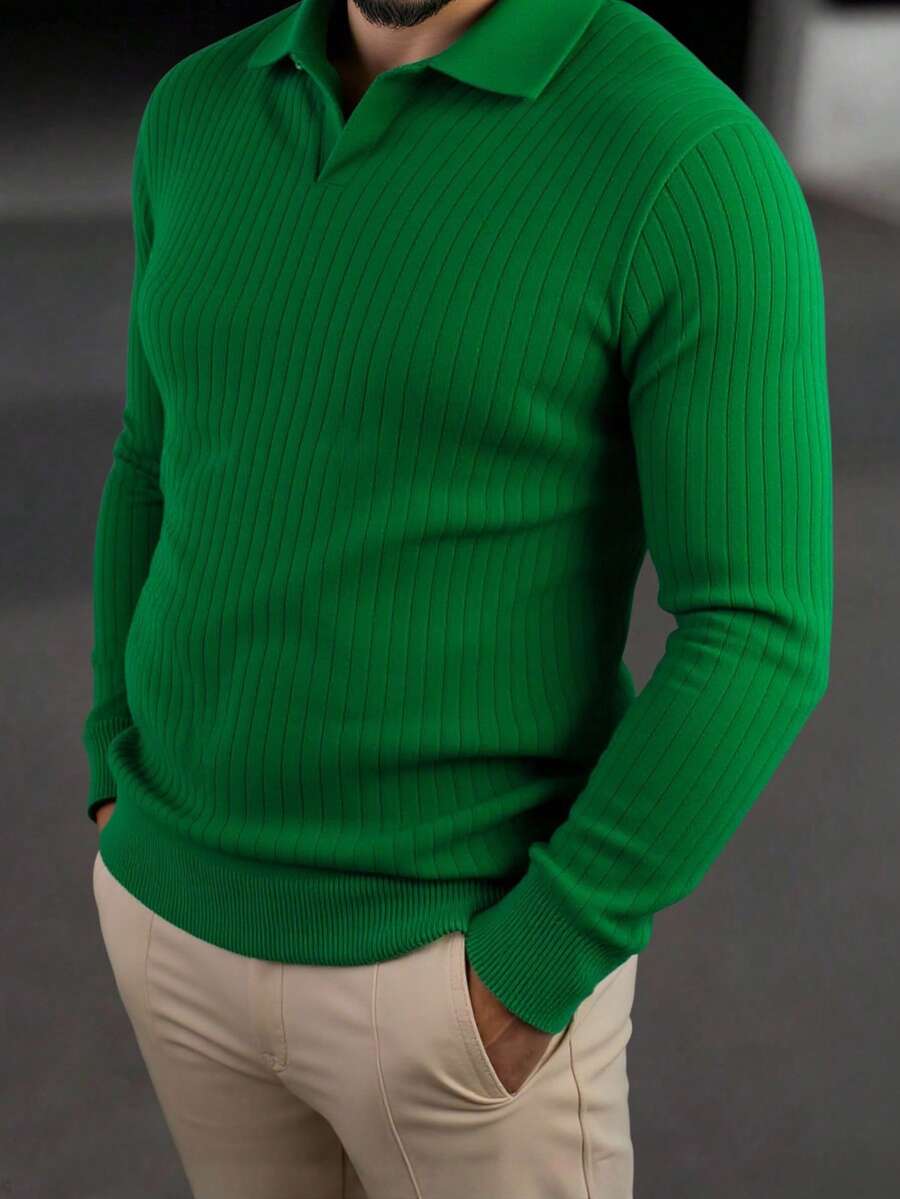Men Sweaters - Verde bandera - View 1