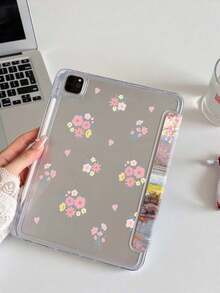 Sakura, Park & Malerei Muster kompatibel mit iPad Hülle, kompatibel mit iPad Air 4/5 (10,9"), kompatibel mit iPad 7/8/9 (10,2"), integrierter Apple Pencil Slot, passend für Tab S6 (10,4"), Tab A7 Lite (8,7"), Kindle (11. Generation, 2022), verstärkte Silikonecken, Auto Wake/Sleep, romantisches Herbst/Winter, Weihnachten, Valentinstag, Neujahrsgeschenk - Verschiedenfarbig - Übersicht 5