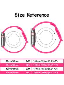 1pc Unisex Silicone Solid Color Watch Band, Suitable For 38mm/40mm/41mm/42mm/44mm/45mm/49mm Apple Watch Band Sports Activities, Soft And Comfortable, Waterproof, Compatible With Apple Watch Ultra/Se/9/8/7/6/5/4/3/2/1 Apple Watch Strap - White - View 4