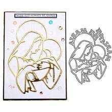 1 szt. Metalowe wykrojniki do scrapbookingu z motywem narodzin dziecka do samodzielnego tworzenia albumów, dzienników, kartek okolicznościowych, tłoczonych ozdób papierowych, dekoracyjnych szablonów do scrapbookingu z kartkami okolicznościowymi